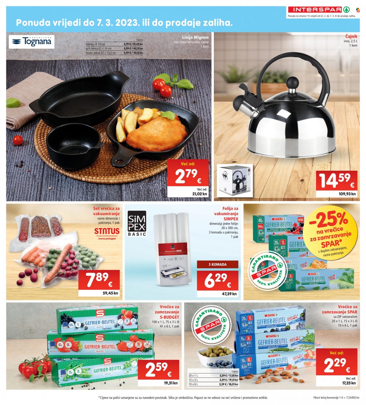 INTERSPAR katalog - 22.02.2023. - 28.02.2023. Stranica 15