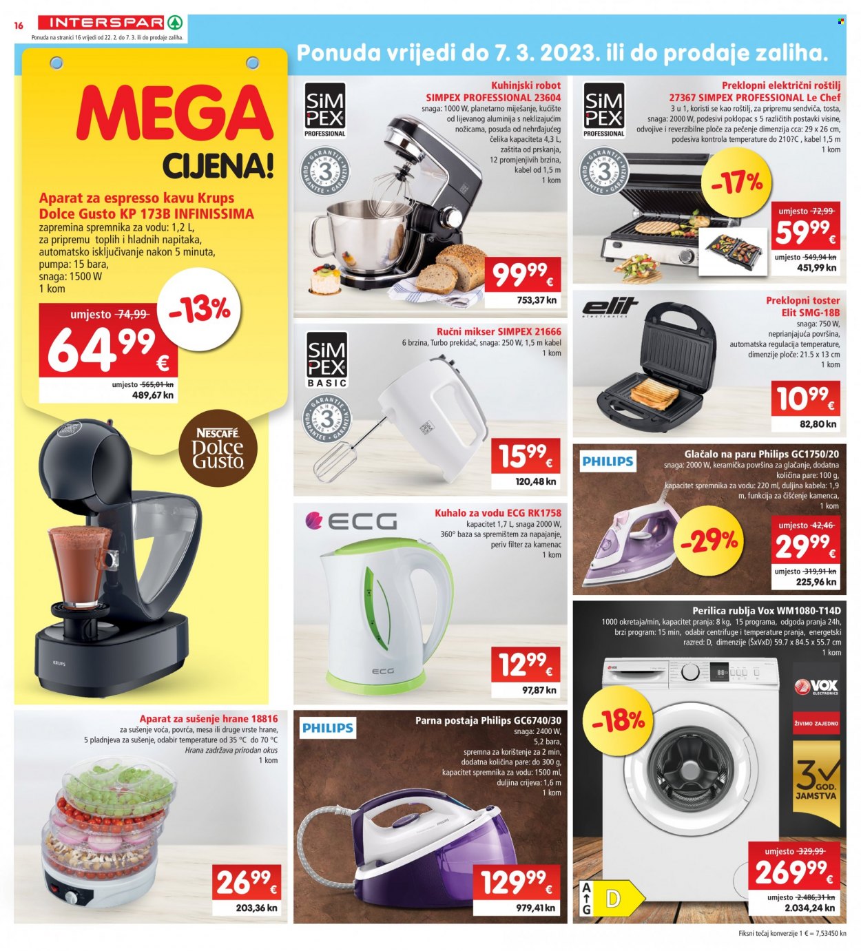 INTERSPAR katalog - 22.02.2023. - 28.02.2023. Stranica 16