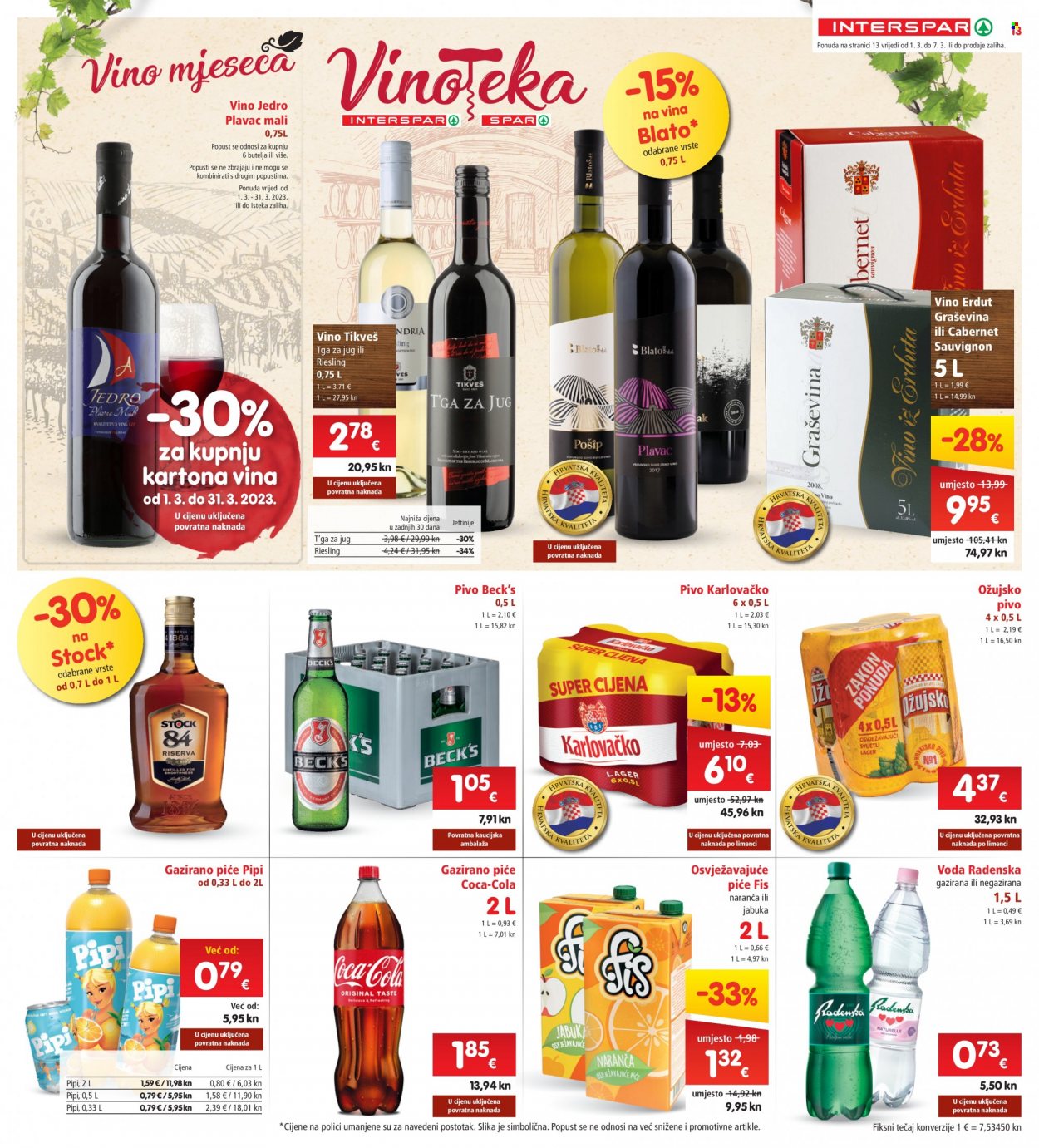 INTERSPAR katalog - 01.03.2023. - 07.03.2023. Stranica 13