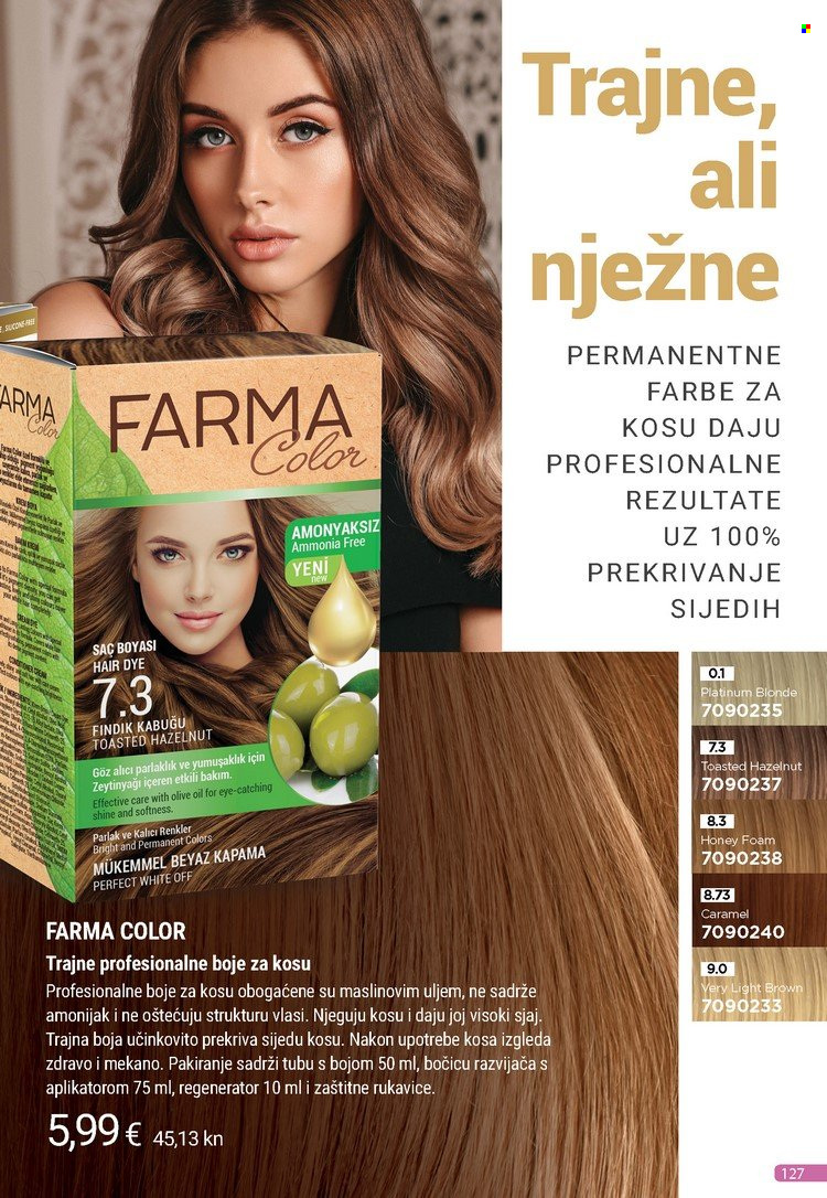 thumbnail - Farmasi katalog - 01.03.2023. - 31.03.2023. - Sniženi proizvodi - boja za kosu, Off!, rukavice. Stranica 127.