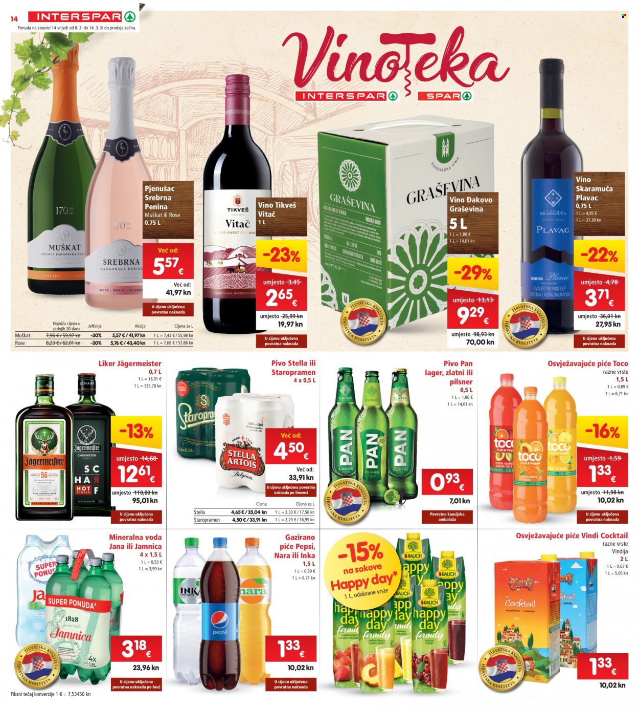 INTERSPAR katalog - 08.03.2023. - 14.03.2023. Stranica 14