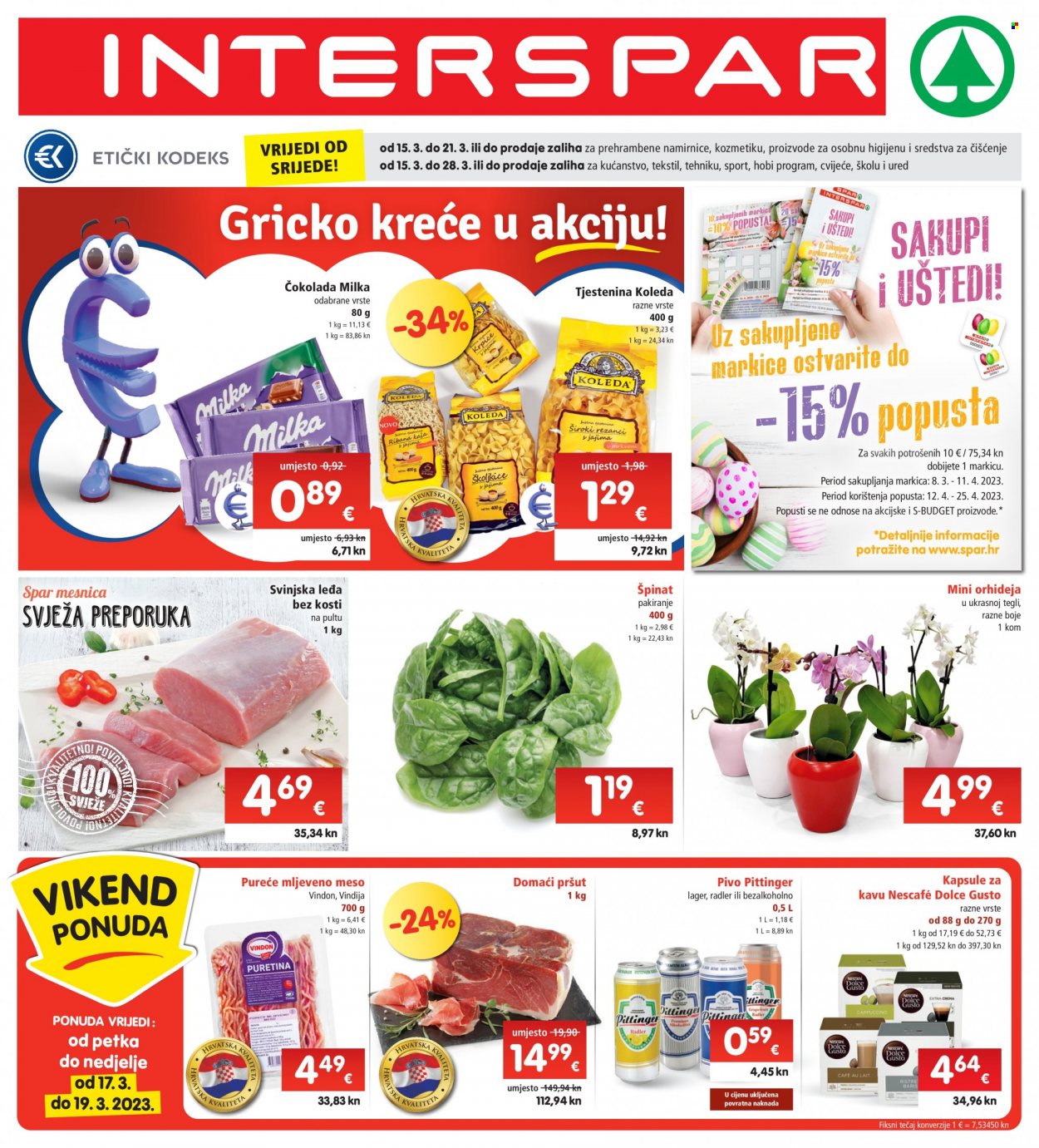 INTERSPAR katalog - 15.03.2023. - 21.03.2023. Stranica 1