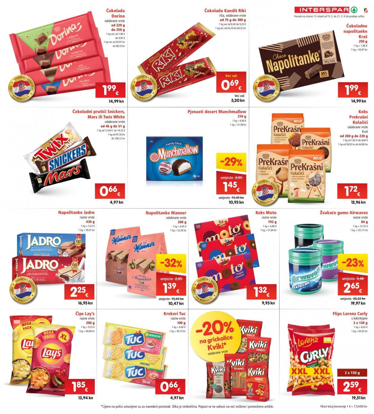 INTERSPAR katalog - 15.03.2023. - 21.03.2023. Stranica 13