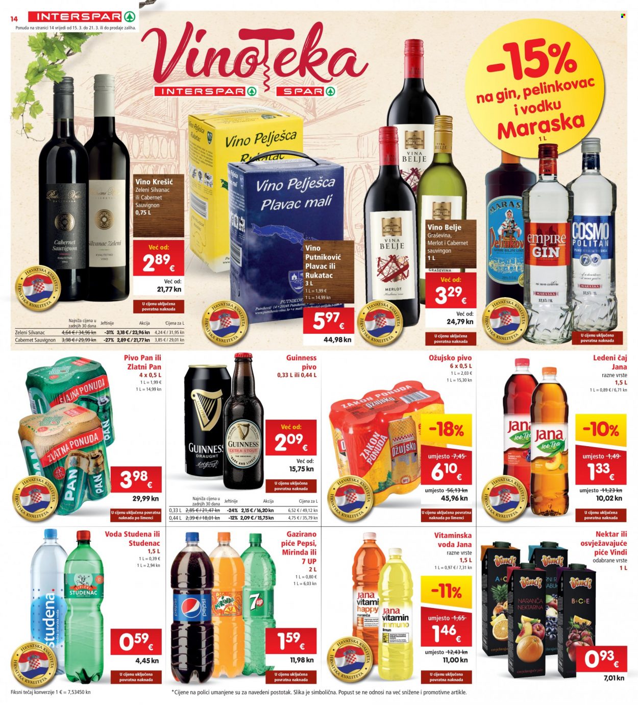 INTERSPAR katalog - 15.03.2023. - 21.03.2023. Stranica 14