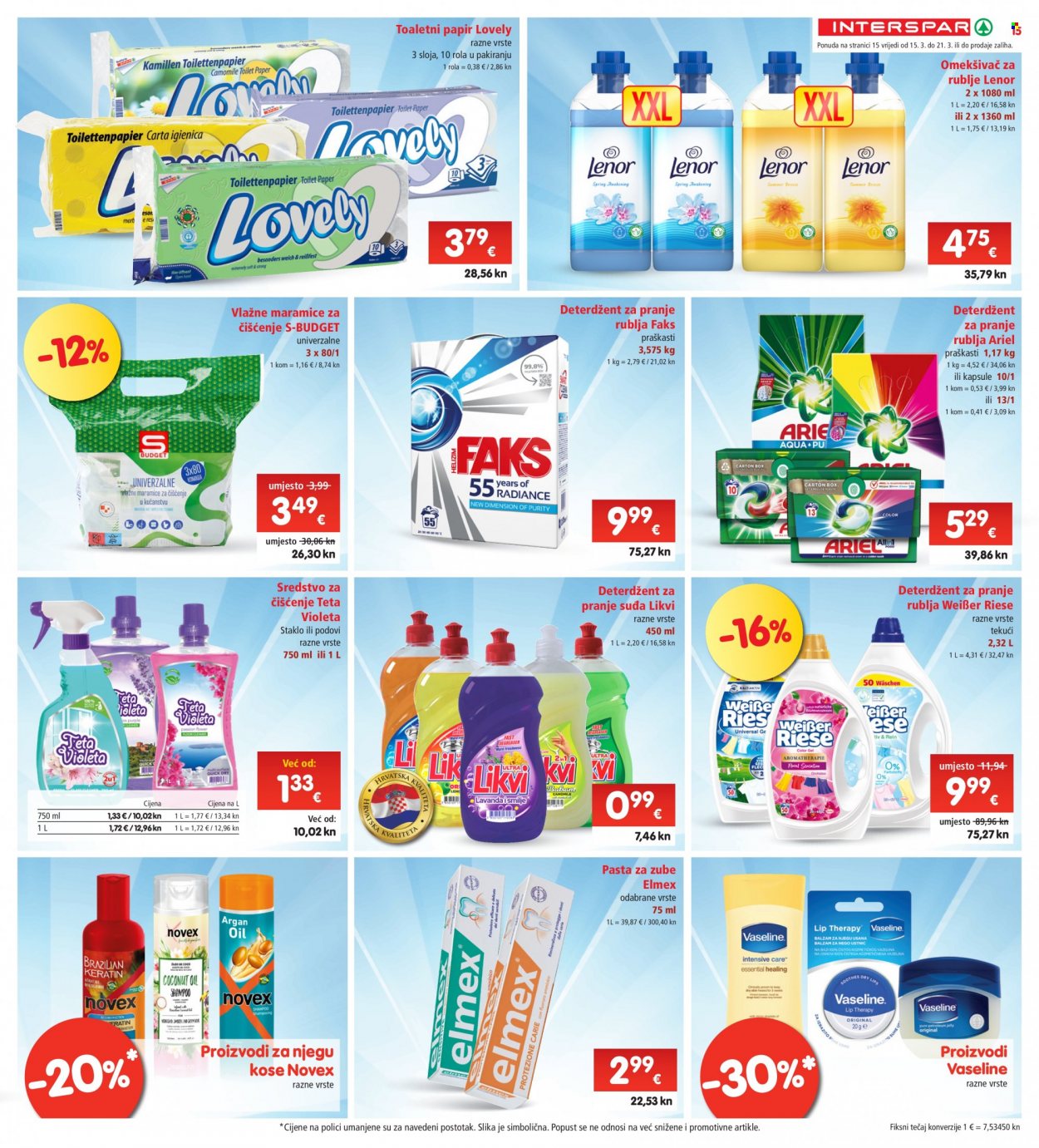INTERSPAR katalog - 15.03.2023. - 21.03.2023. Stranica 15