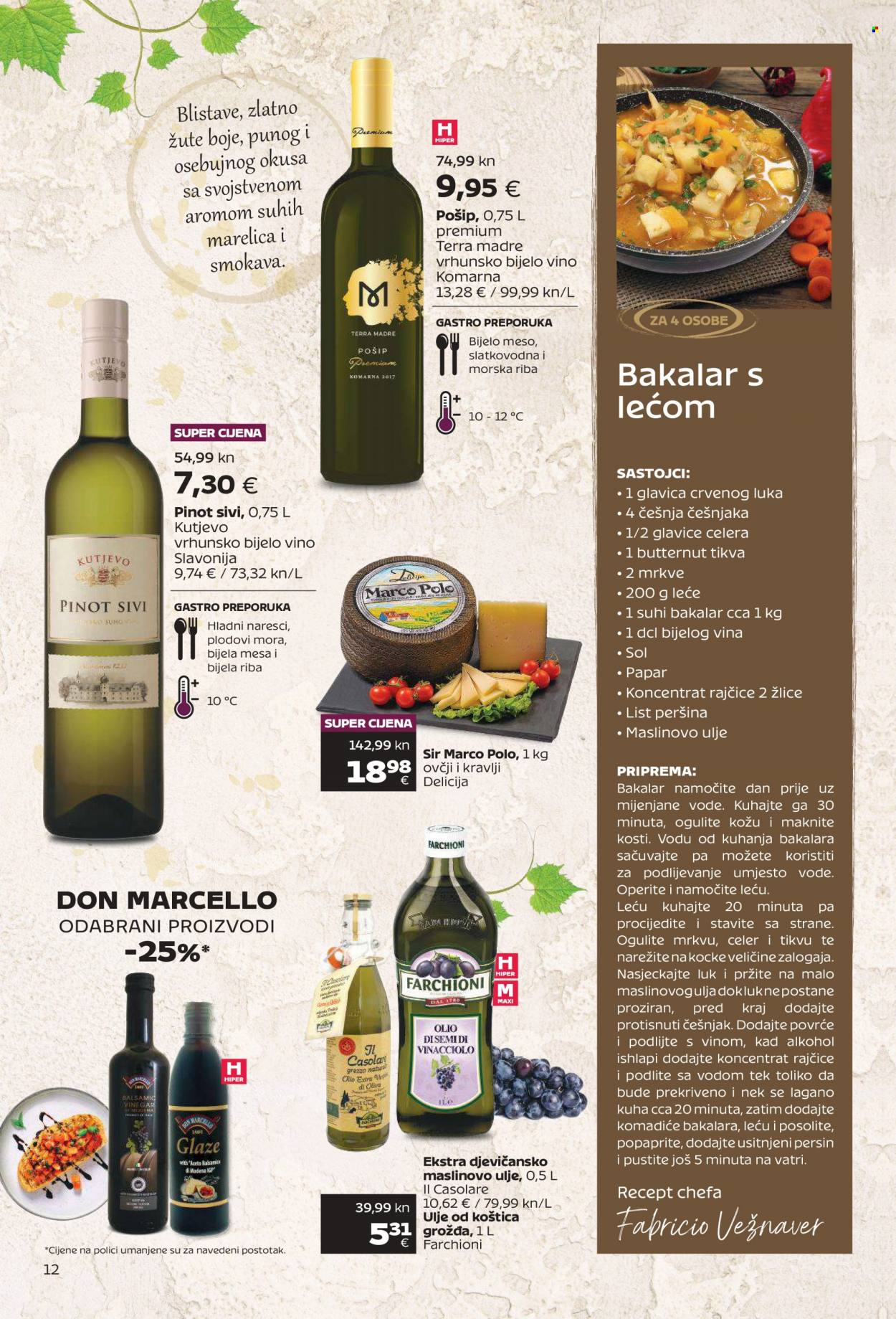 thumbnail - Tommy katalog - 23.03.2023. - 09.04.2023. - Sniženi proizvodi - ekstra djevičansko maslinovo ulje, maslinovo ulje, ulje od koštica grožđa, alkohol, bijelo vino, vino, sir, tvrdi sir. Stranica 12.