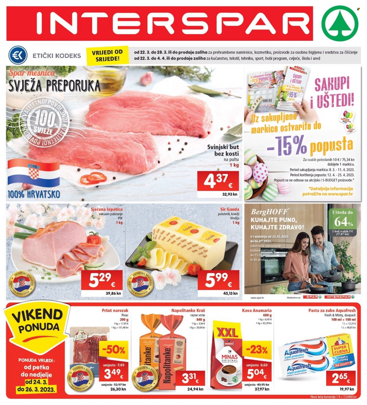 INTERSPAR katalog - 22.03.2023. - 28.03.2023. Stranica 1