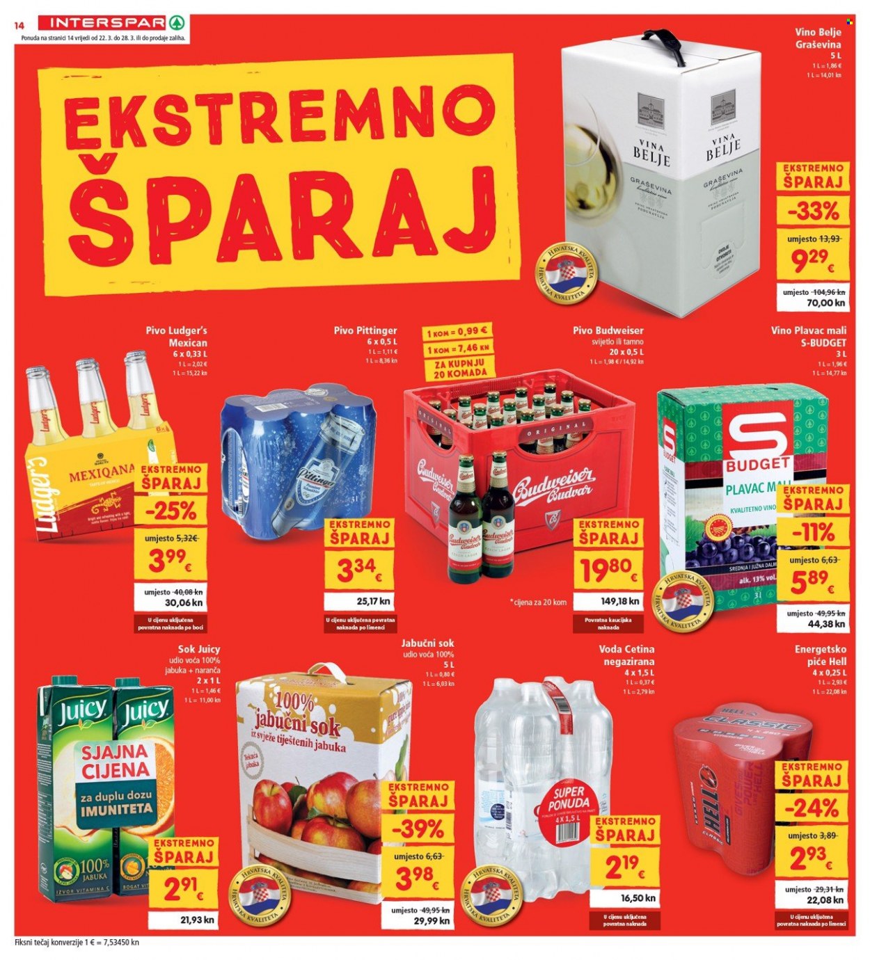INTERSPAR katalog - 22.03.2023. - 28.03.2023. Stranica 14
