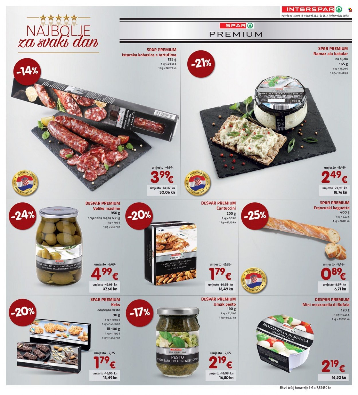 INTERSPAR katalog - 22.03.2023. - 28.03.2023. Stranica 15