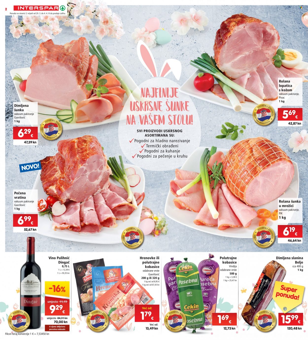 INTERSPAR katalog - 29.03.2023. - 04.04.2023. Stranica 2