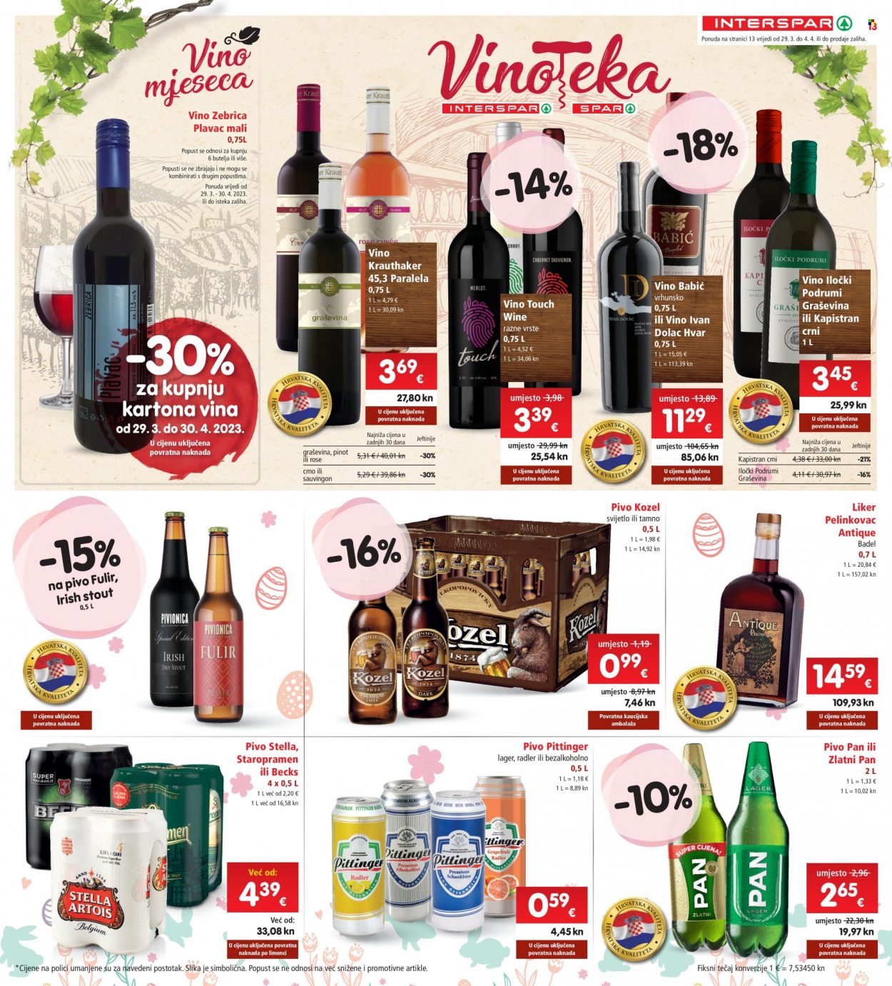 INTERSPAR katalog - 29.03.2023. - 04.04.2023. Stranica 13