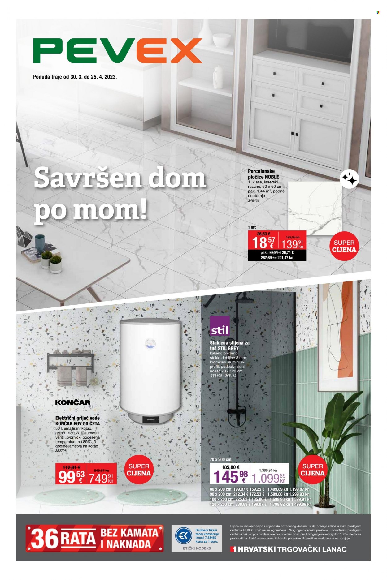 Pevex katalog - 30.03.2023. - 25.04.2023. Stranica 1