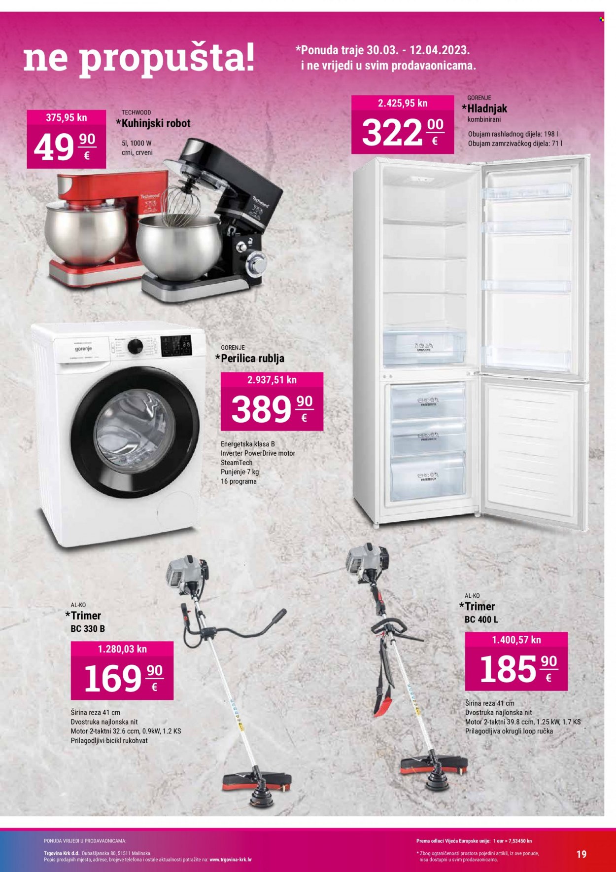 Trgovina KRK katalog - 30.03.2023. - 12.04.2023. Stranica 19
