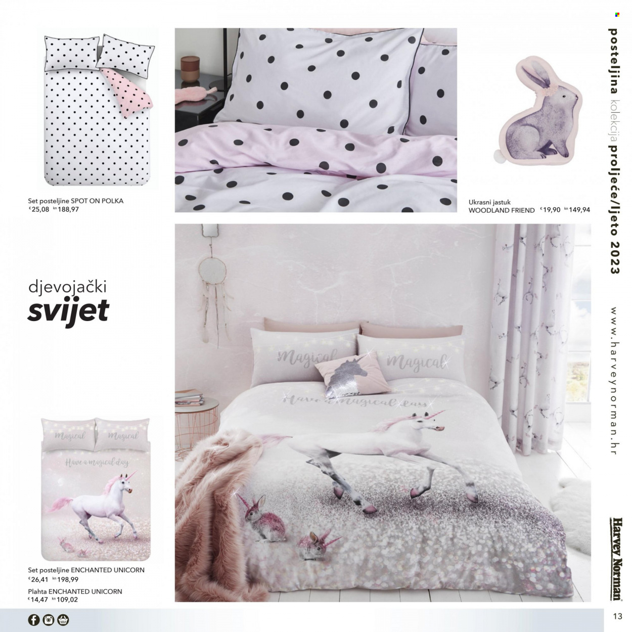 thumbnail - Harvey Norman katalog - Sniženi proizvodi - plahta, posteljina, ukrasni jastuk. Stranica 13.
