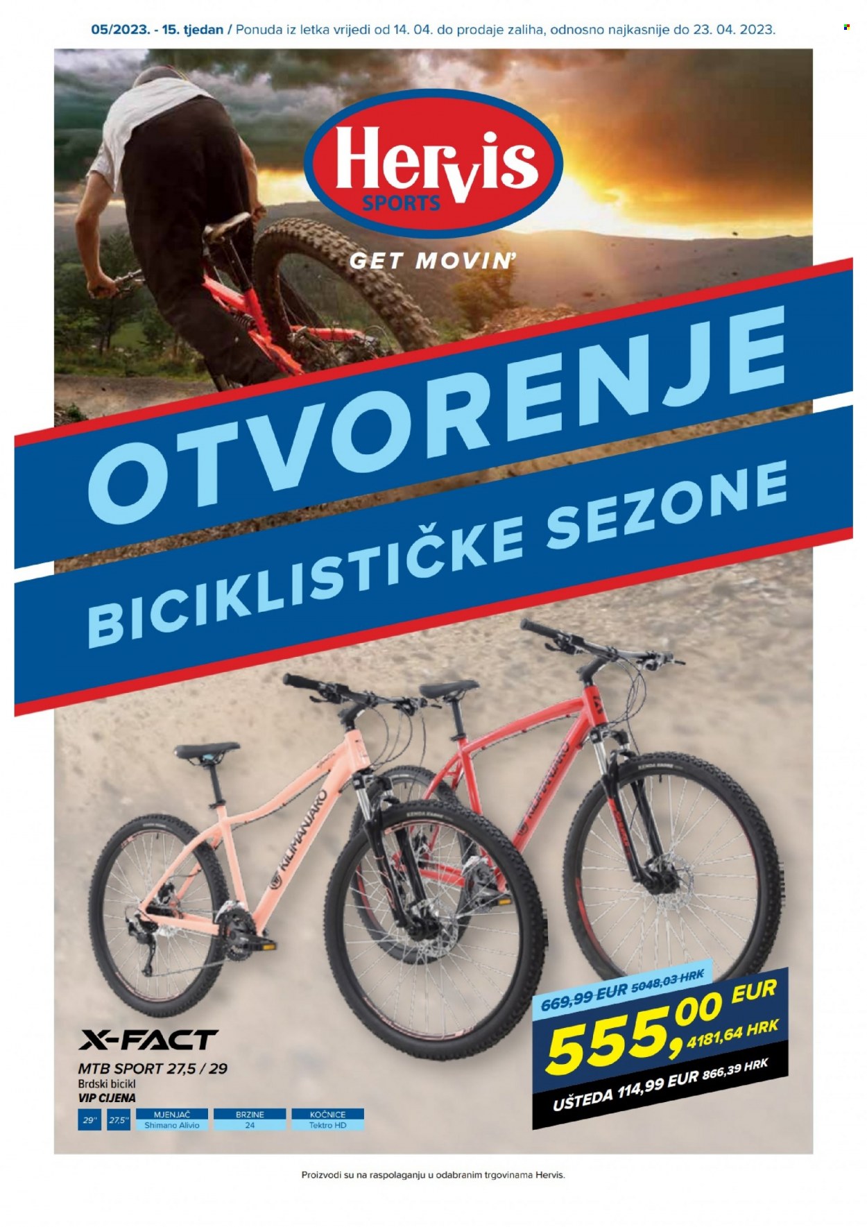 Hervis katalog - 14.04.2023. - 23.04.2023. Stranica 1