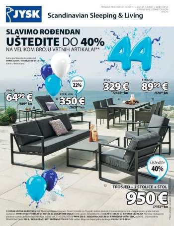 JYSK katalog - 11.04.2023. - 14.05.2023.