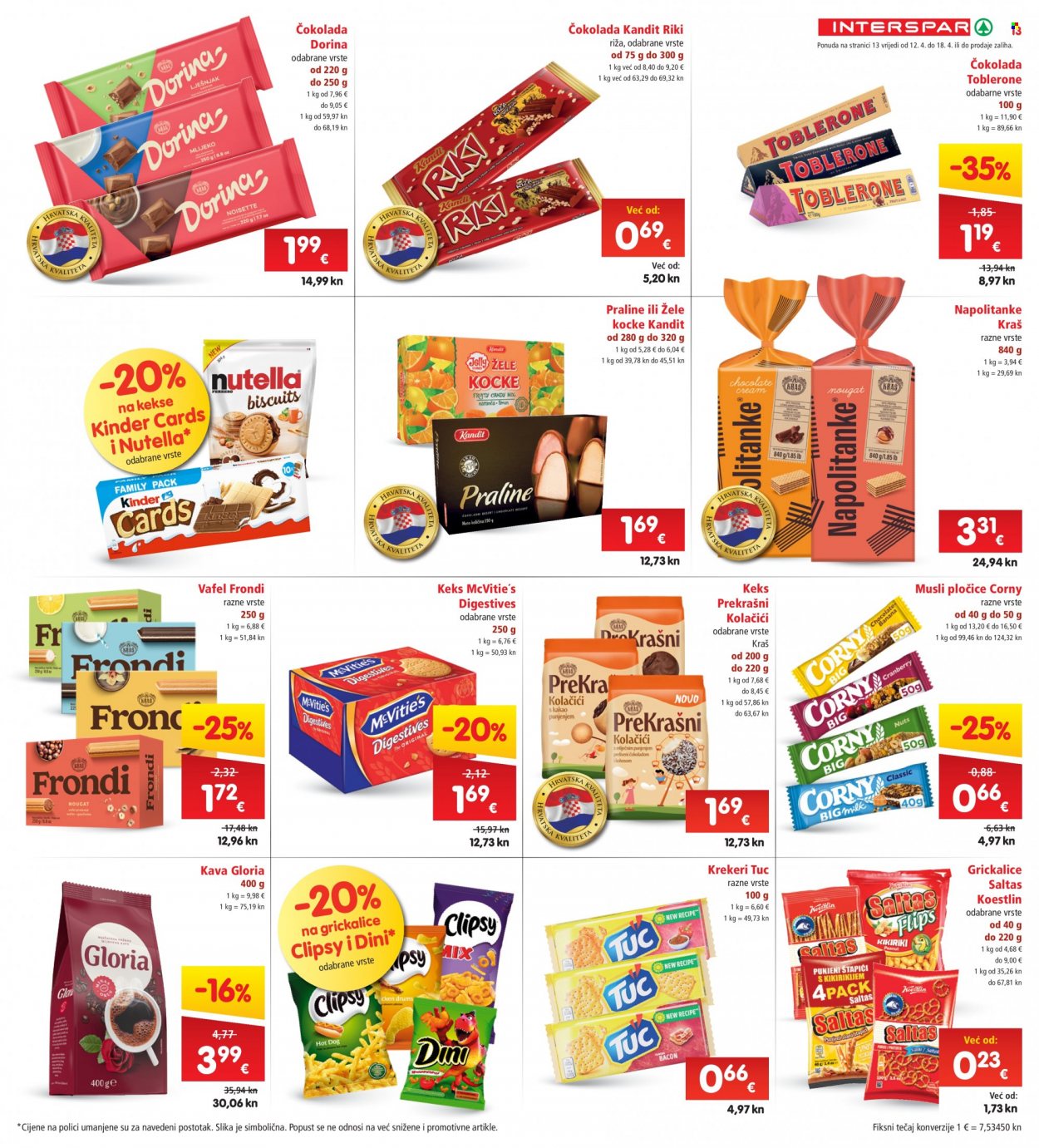 INTERSPAR katalog - 12.04.2023. - 18.04.2023. Stranica 13