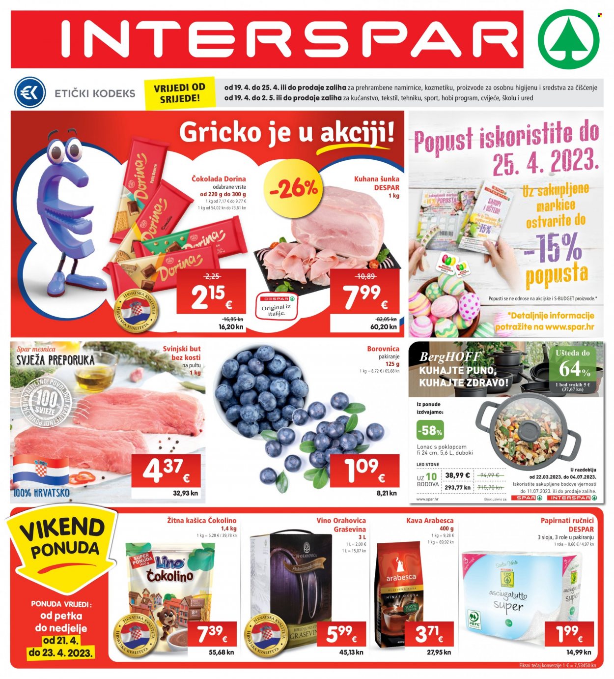 INTERSPAR katalog - 19.04.2023. - 25.04.2023. Stranica 1