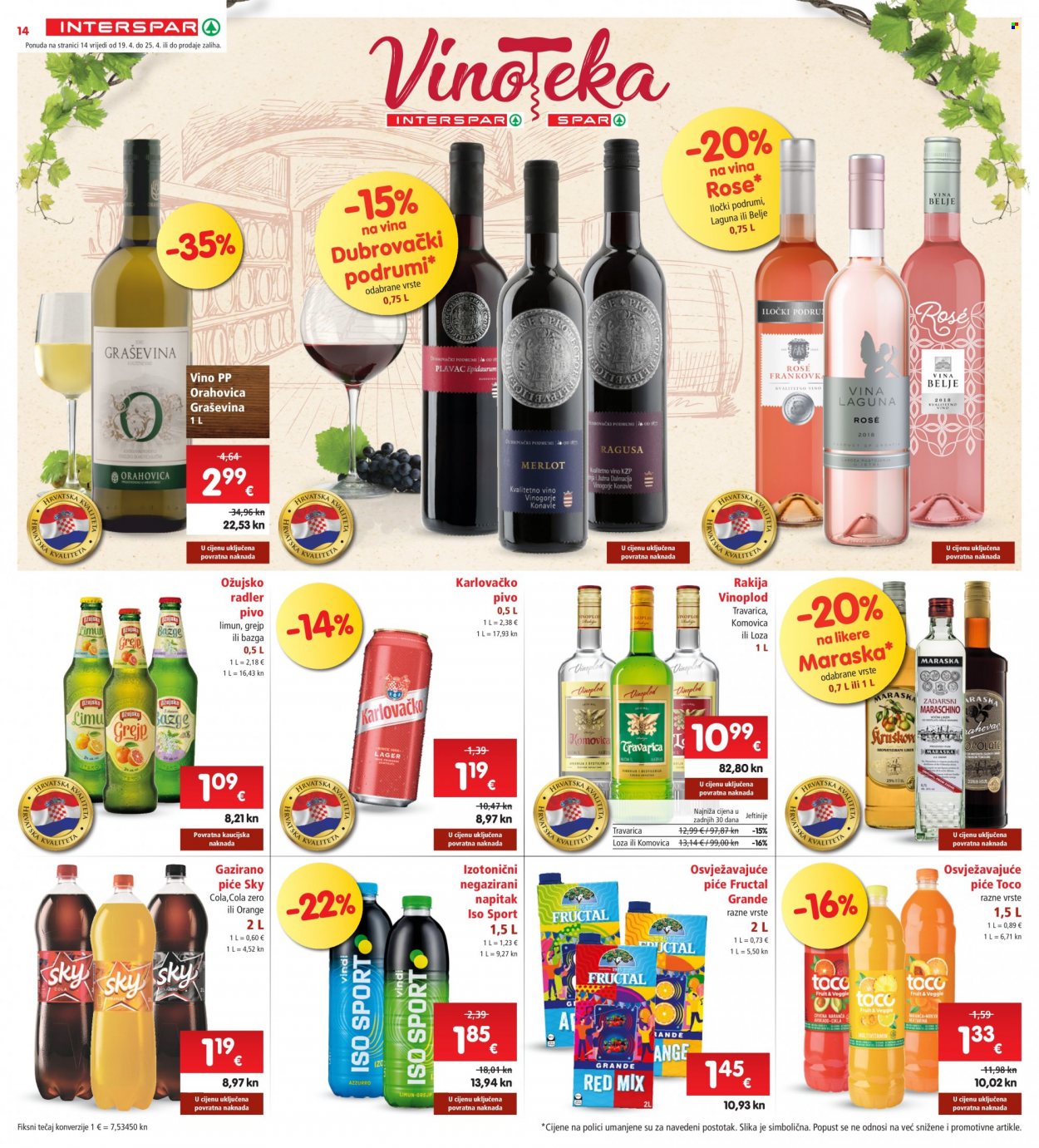 INTERSPAR katalog - 19.04.2023. - 25.04.2023. Stranica 14