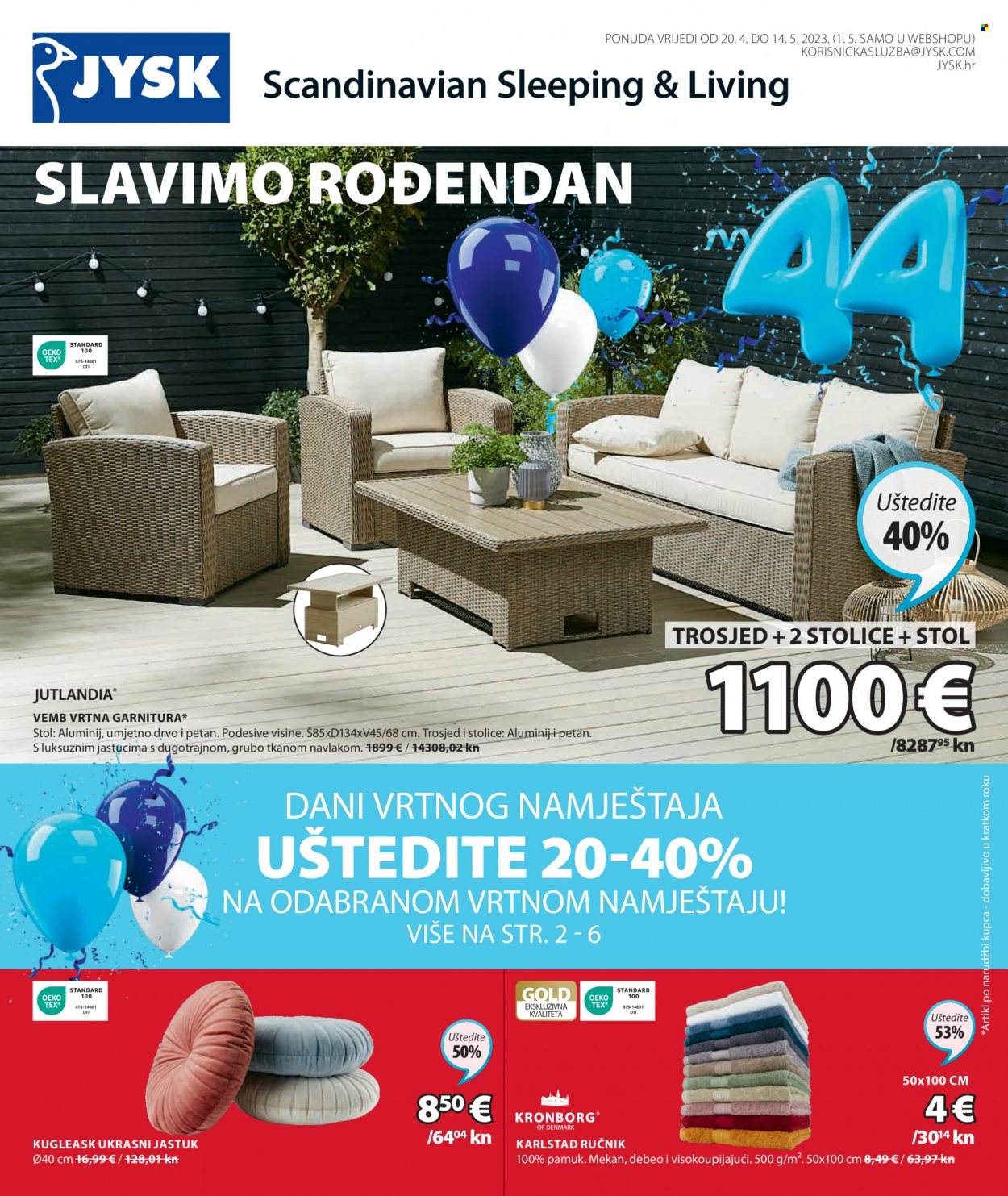 JYSK katalog - 20.04.2023. - 14.05.2023. Stranica 1