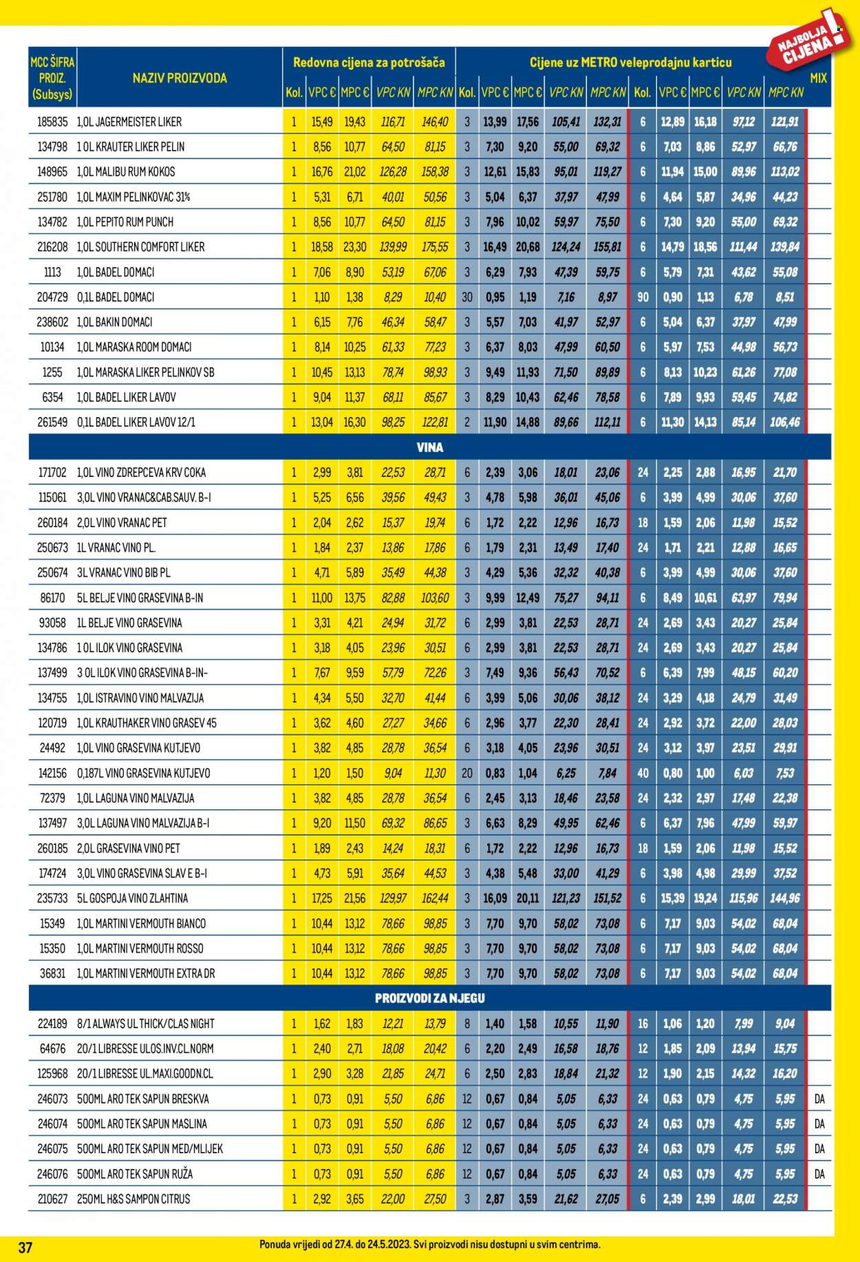 Metro katalog - 27.04.2023. - 24.05.2023. Stranica 37