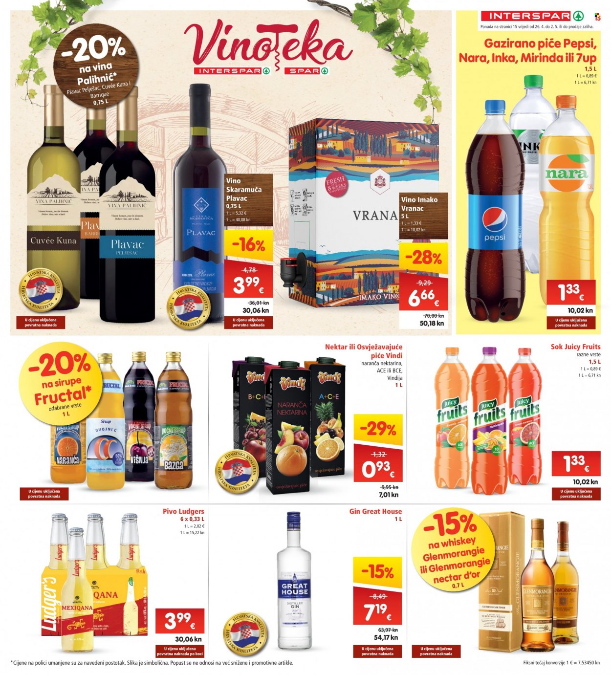 INTERSPAR katalog - 26.04.2023. - 02.05.2023. Stranica 15