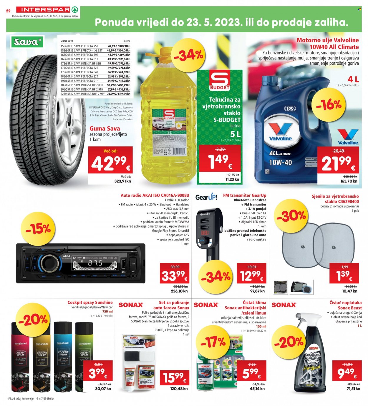 INTERSPAR katalog - 10.05.2023. - 16.05.2023. Stranica 22
