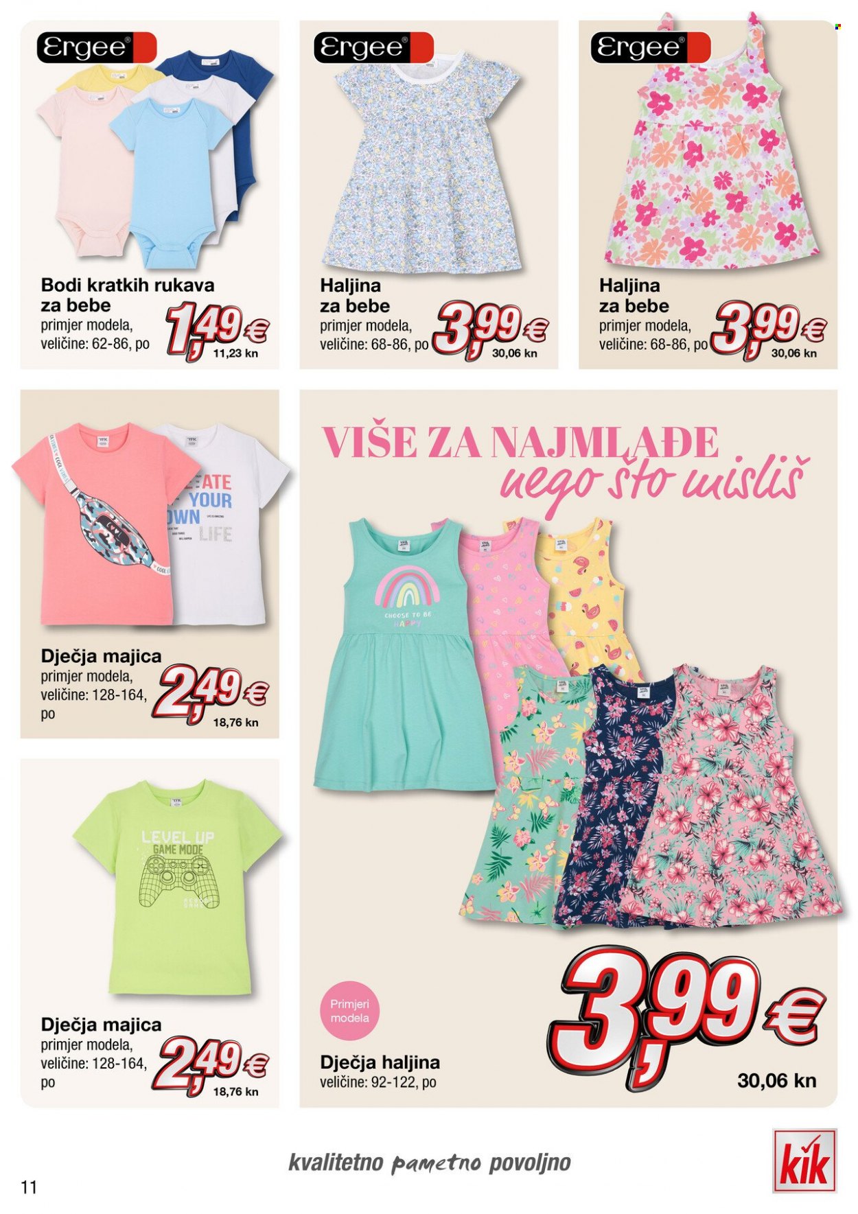 thumbnail - Kik katalog - Sniženi proizvodi - haljina, haljina za bebe, majica, dječja majica. Stranica 11.