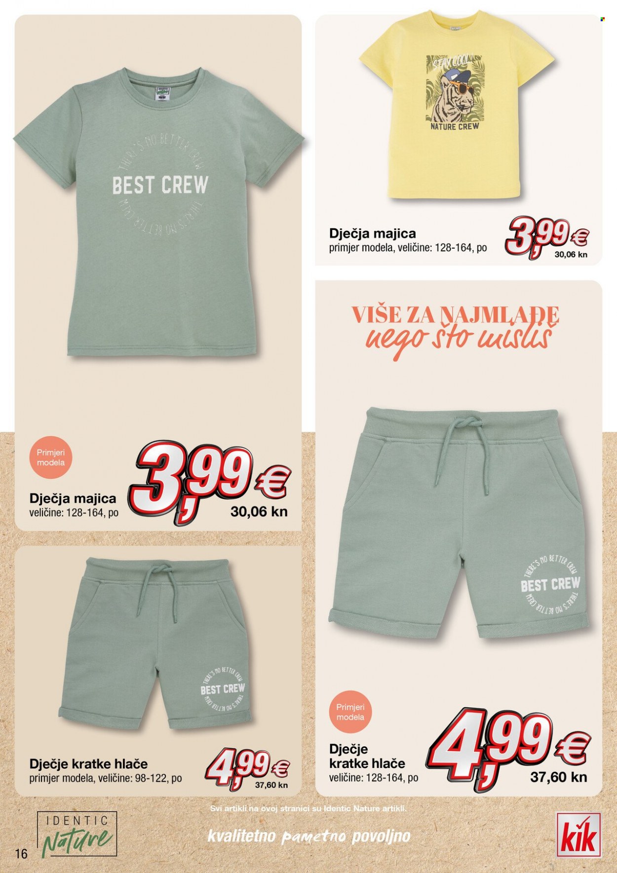 thumbnail - Kik katalog - Sniženi proizvodi - kratke hlače, majica, dječja majica. Stranica 16.