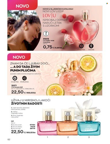 thumbnail - Avon katalog - 01.06.2023. - 30.06.2023. - Sniženi proizvodi - Avon, eau de parfum. Stranica 62.