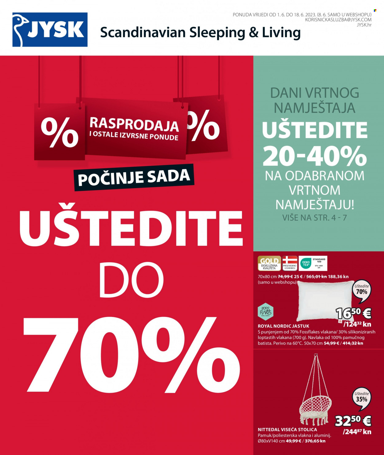 JYSK katalog - 01.06.2023. - 18.06.2023. Stranica 1