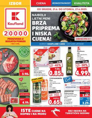 Leták Kaufland - 21.6.2023 - 27.6.2023.