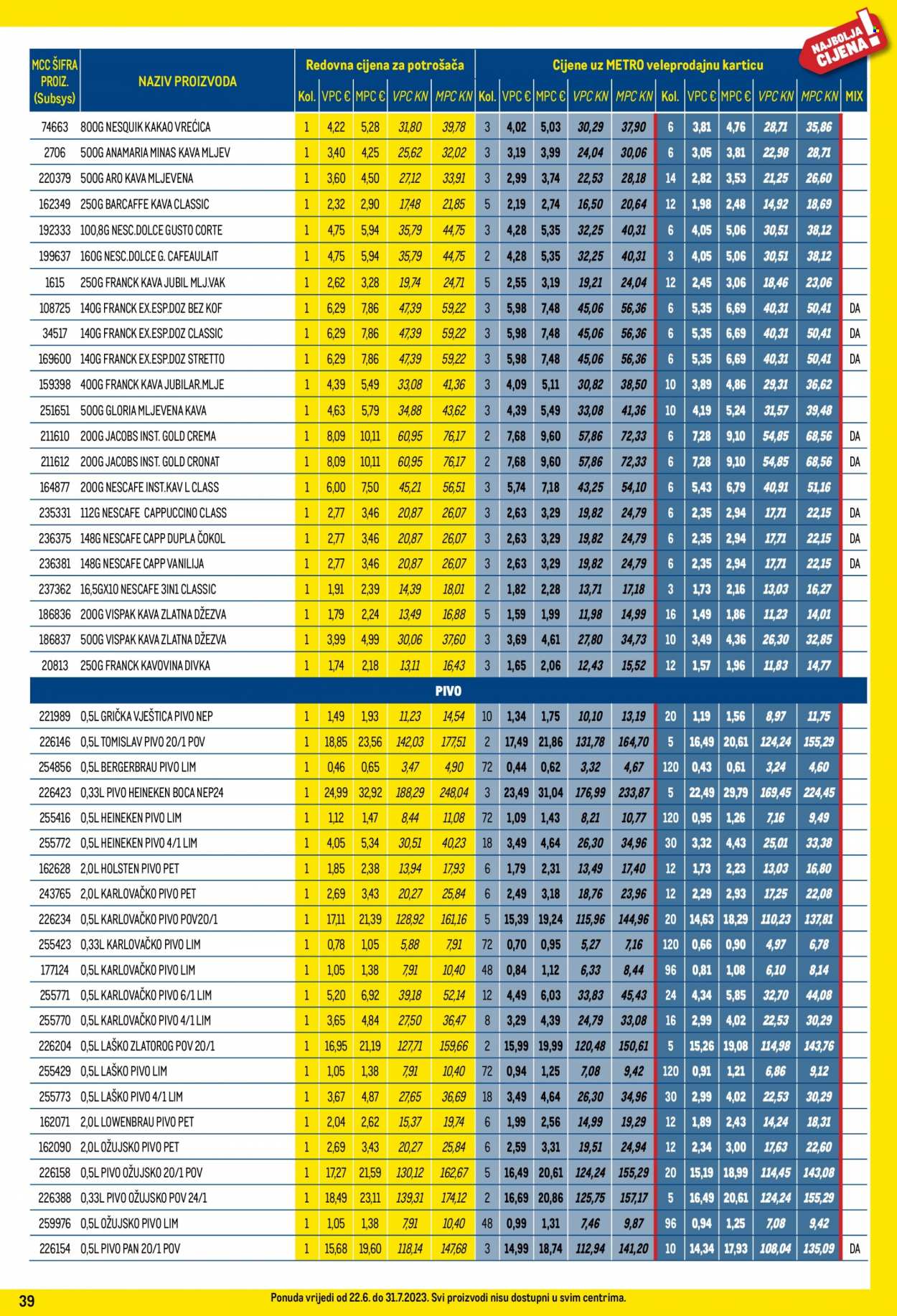 Metro katalog - 22.06.2023. - 31.07.2023. Stranica 39