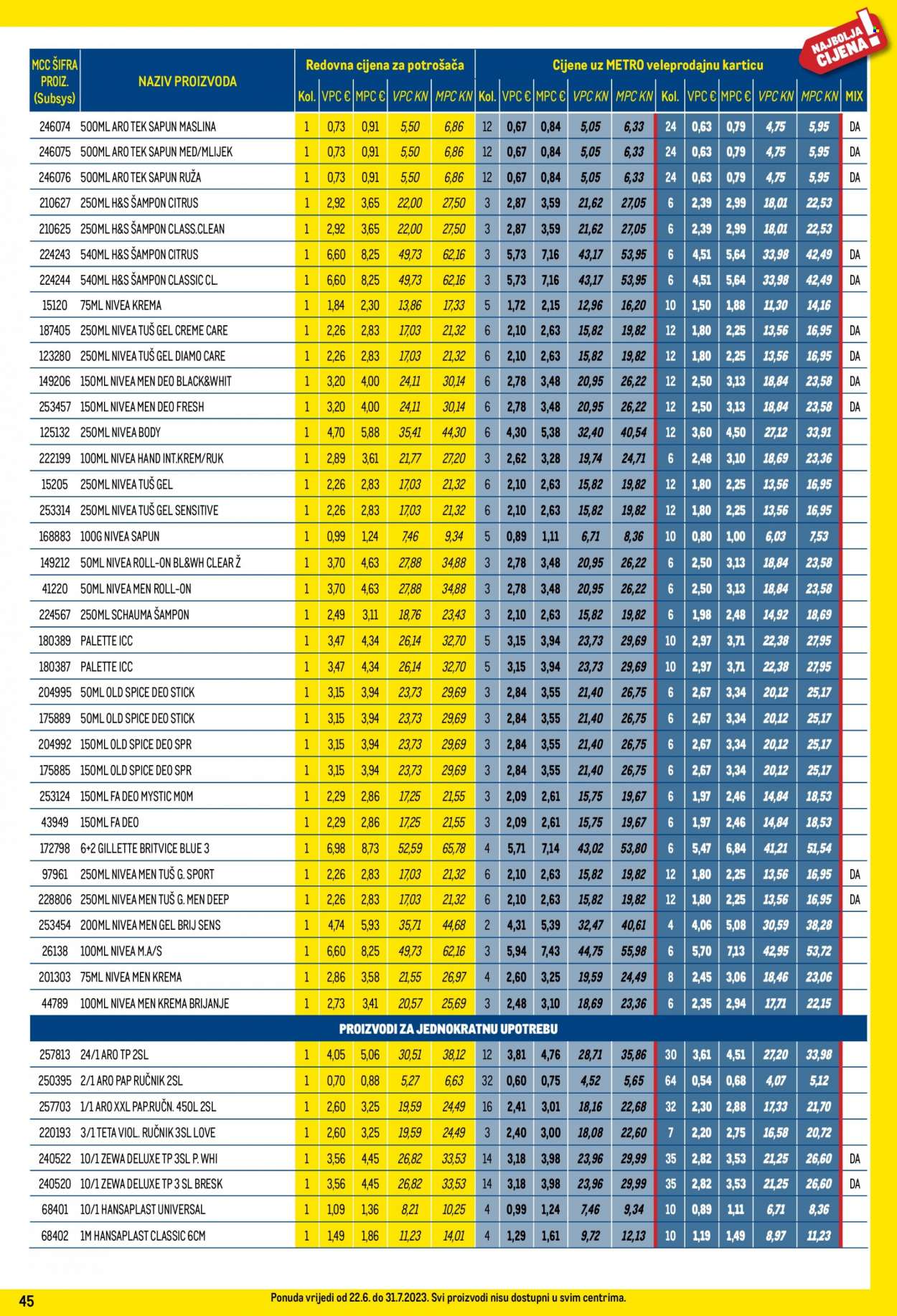 Metro katalog - 22.06.2023. - 31.07.2023. Stranica 45