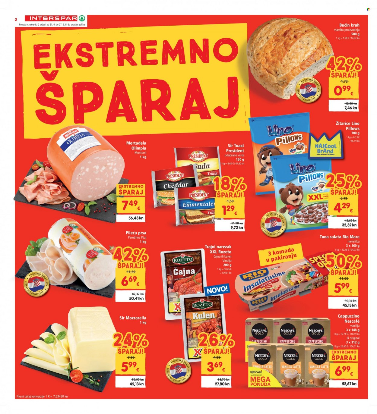 INTERSPAR katalog - 21.06.2023. - 27.06.2023. Stranica 2