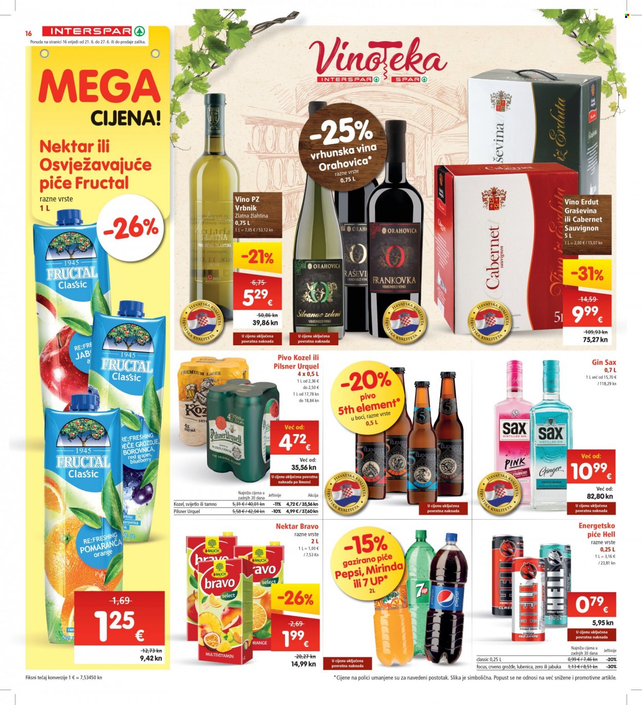 INTERSPAR katalog - 21.06.2023. - 27.06.2023. Stranica 16