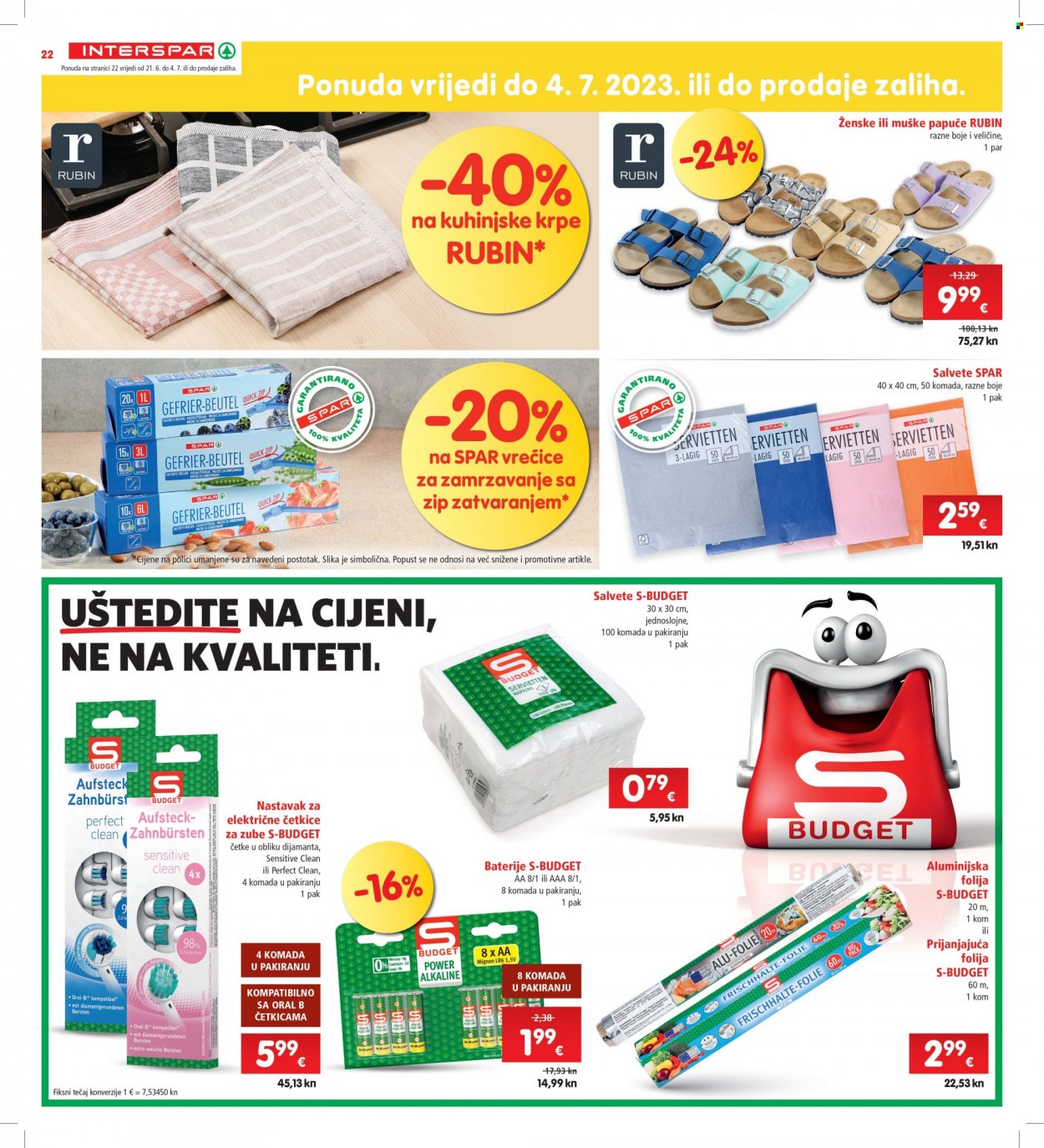 INTERSPAR katalog - 21.06.2023. - 27.06.2023. Stranica 22