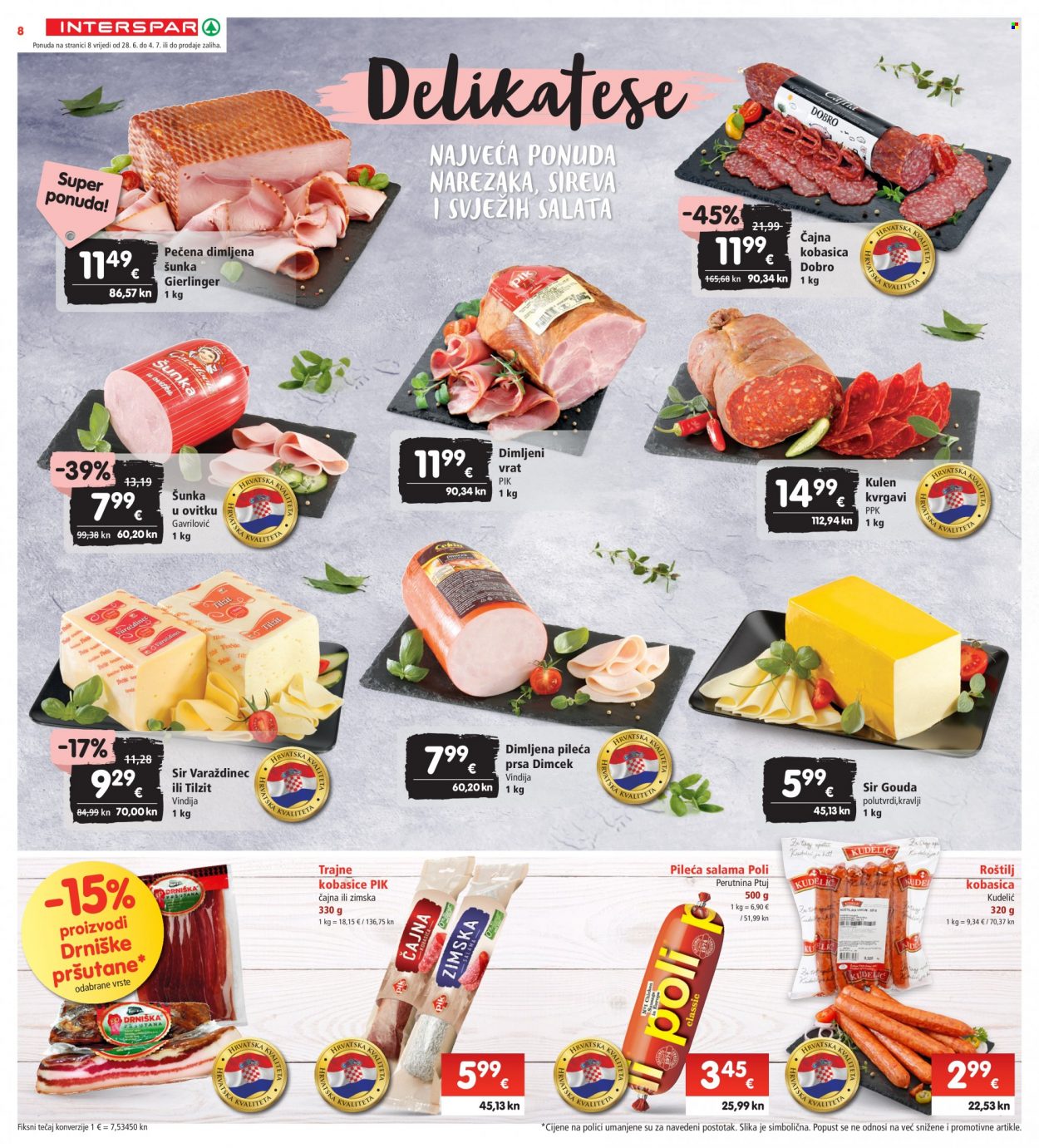 INTERSPAR katalog - 28.06.2023. - 04.07.2023. Stranica 8