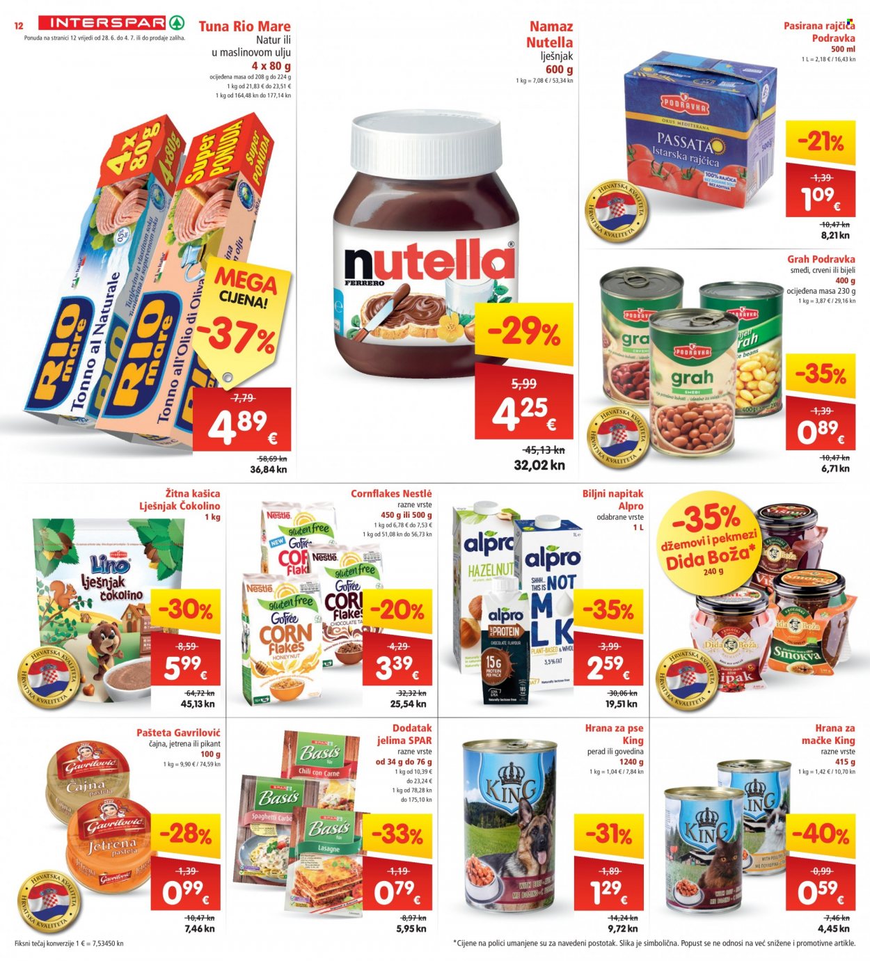 INTERSPAR katalog - 28.06.2023. - 04.07.2023. Stranica 12