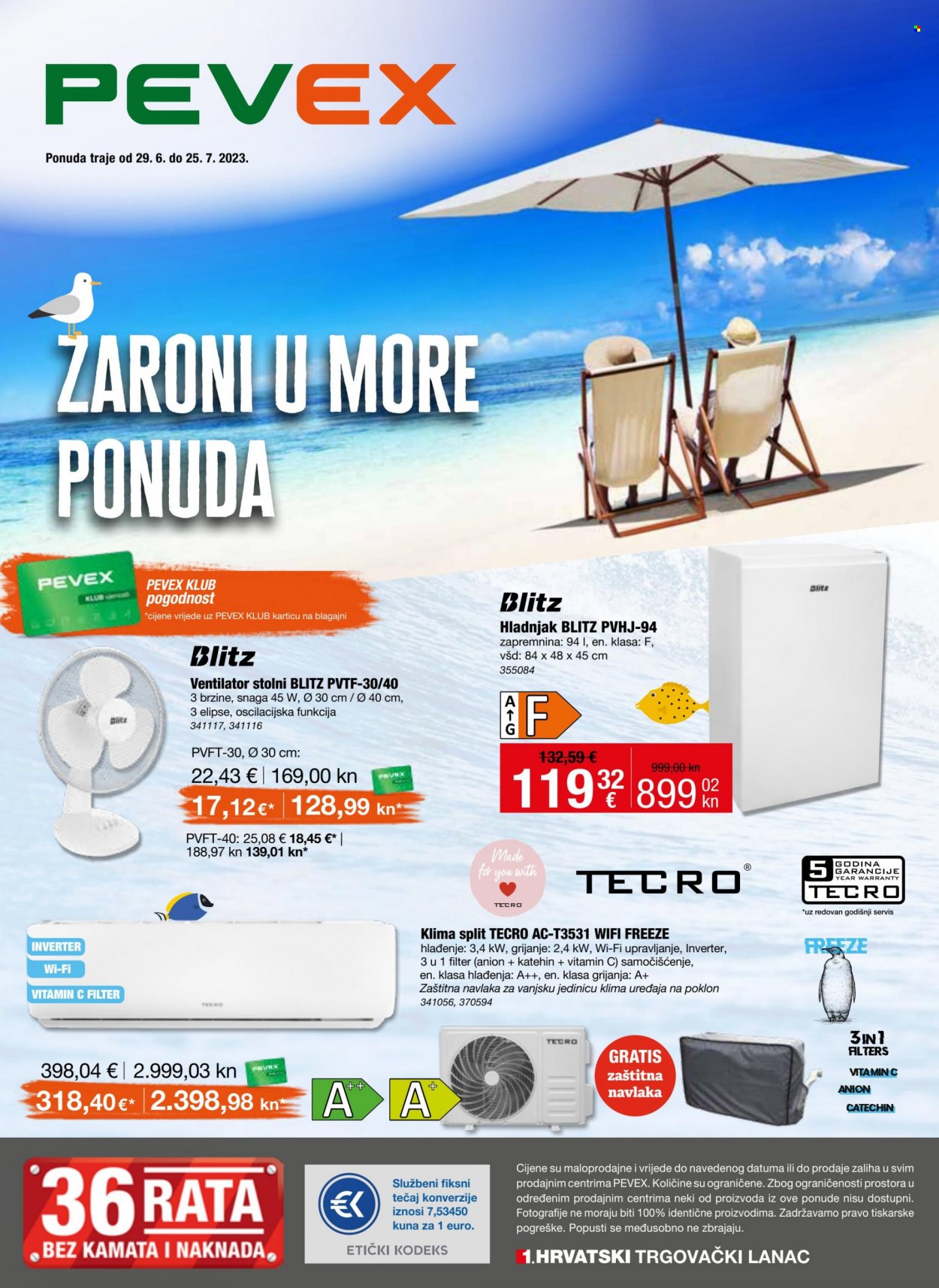 Pevex katalog - 29.06.2023. - 25.07.2023. Stranica 1