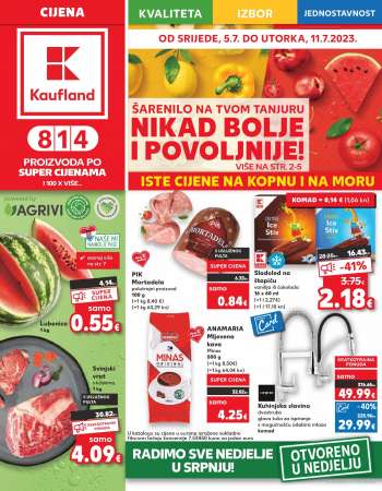 Leták Kaufland - 5.7.2023 - 11.7.2023.