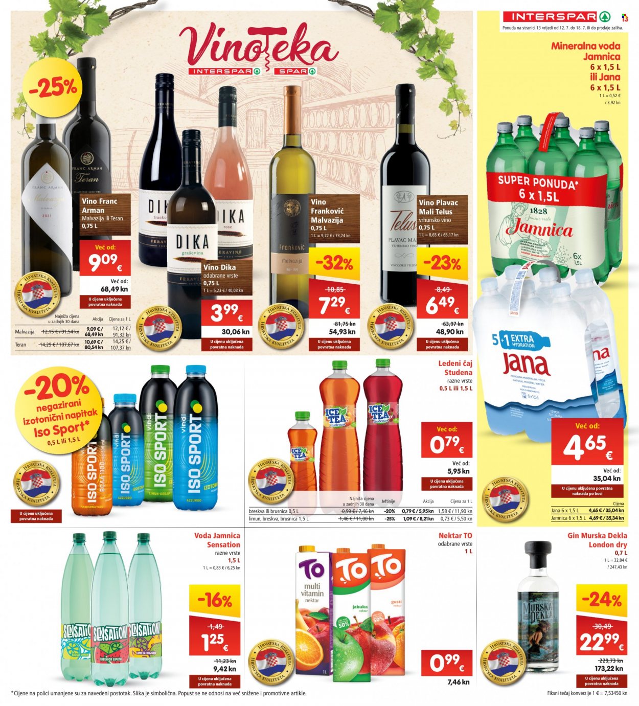 INTERSPAR katalog - 12.07.2023. - 18.07.2023. Stranica 13
