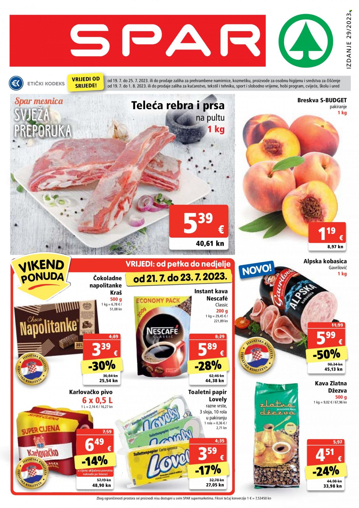SPAR katalog - 19.07.2023. - 25.07.2023. Stranica 1