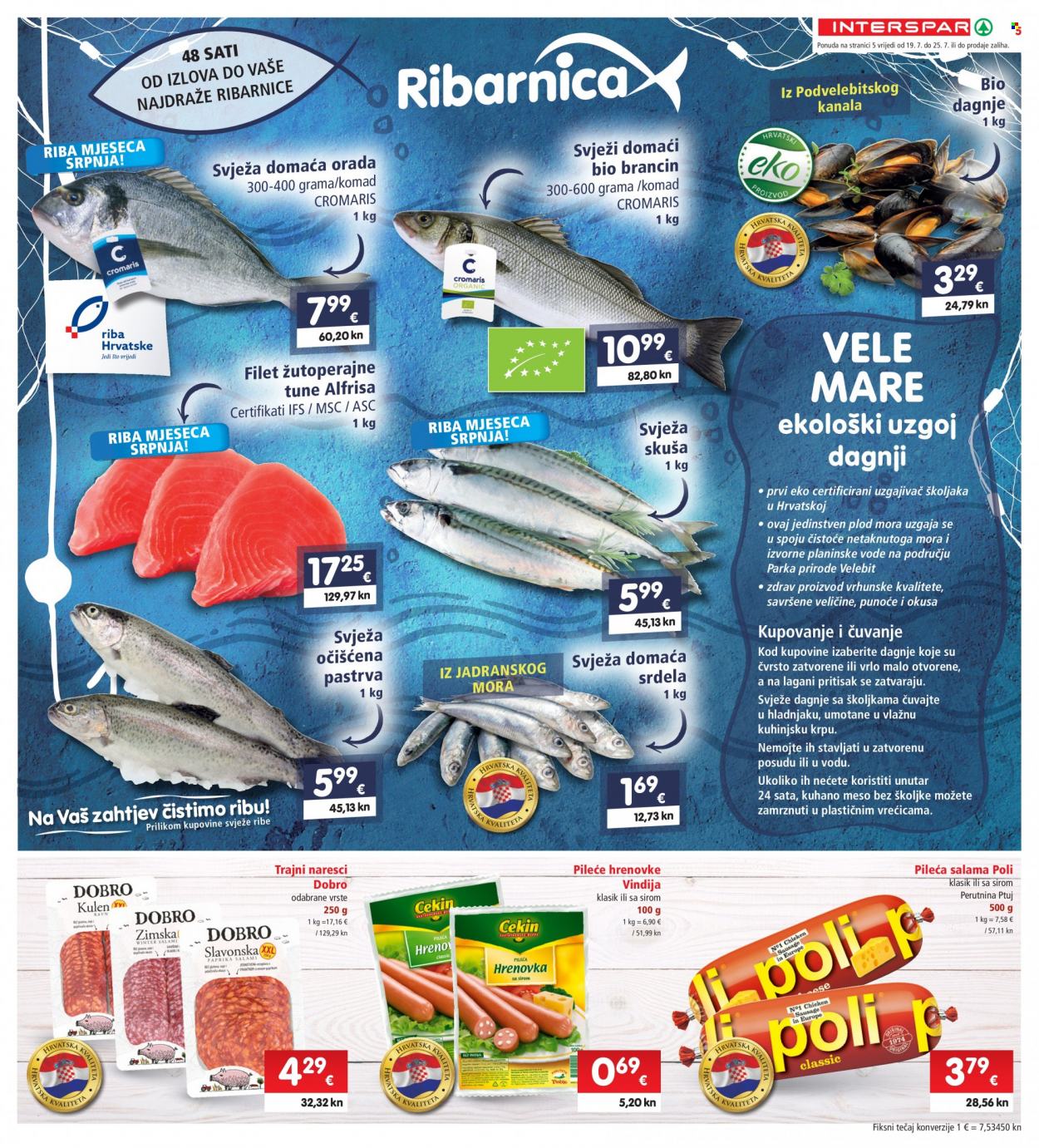 INTERSPAR katalog - 19.07.2023. - 25.07.2023. Stranica 5