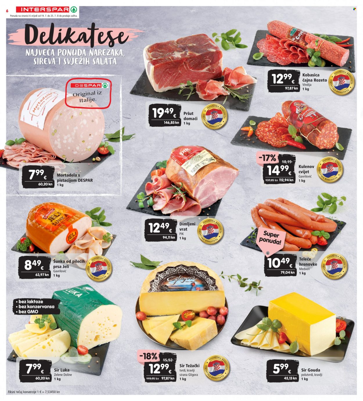 INTERSPAR katalog - 19.07.2023. - 25.07.2023. Stranica 6