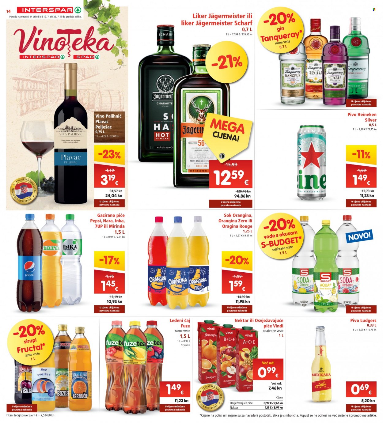 INTERSPAR katalog - 19.07.2023. - 25.07.2023. Stranica 14