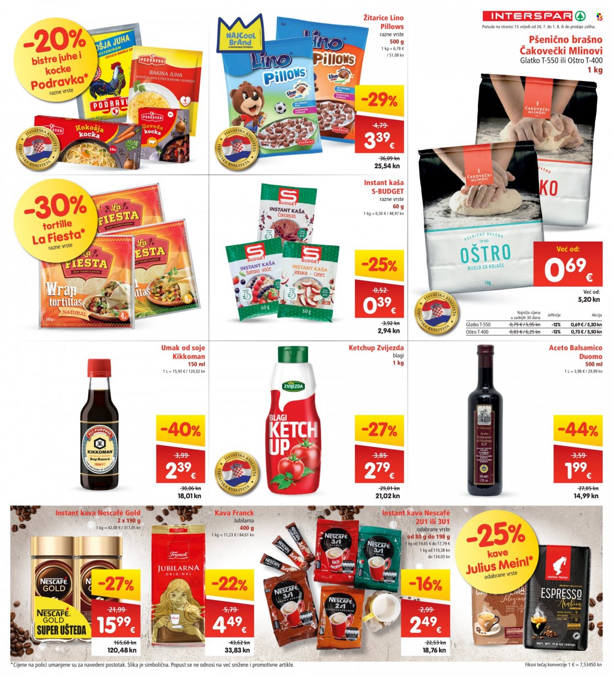 INTERSPAR katalog - 26.07.2023. - 01.08.2023. Stranica 15