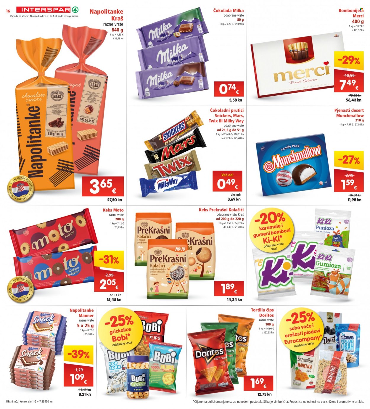 INTERSPAR katalog - 26.07.2023. - 01.08.2023. Stranica 16