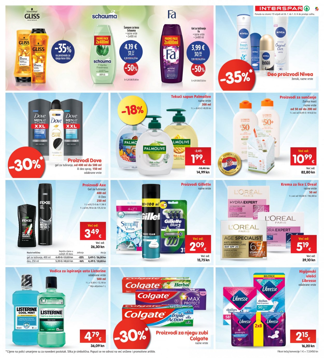 INTERSPAR katalog - 26.07.2023. - 01.08.2023. Stranica 19