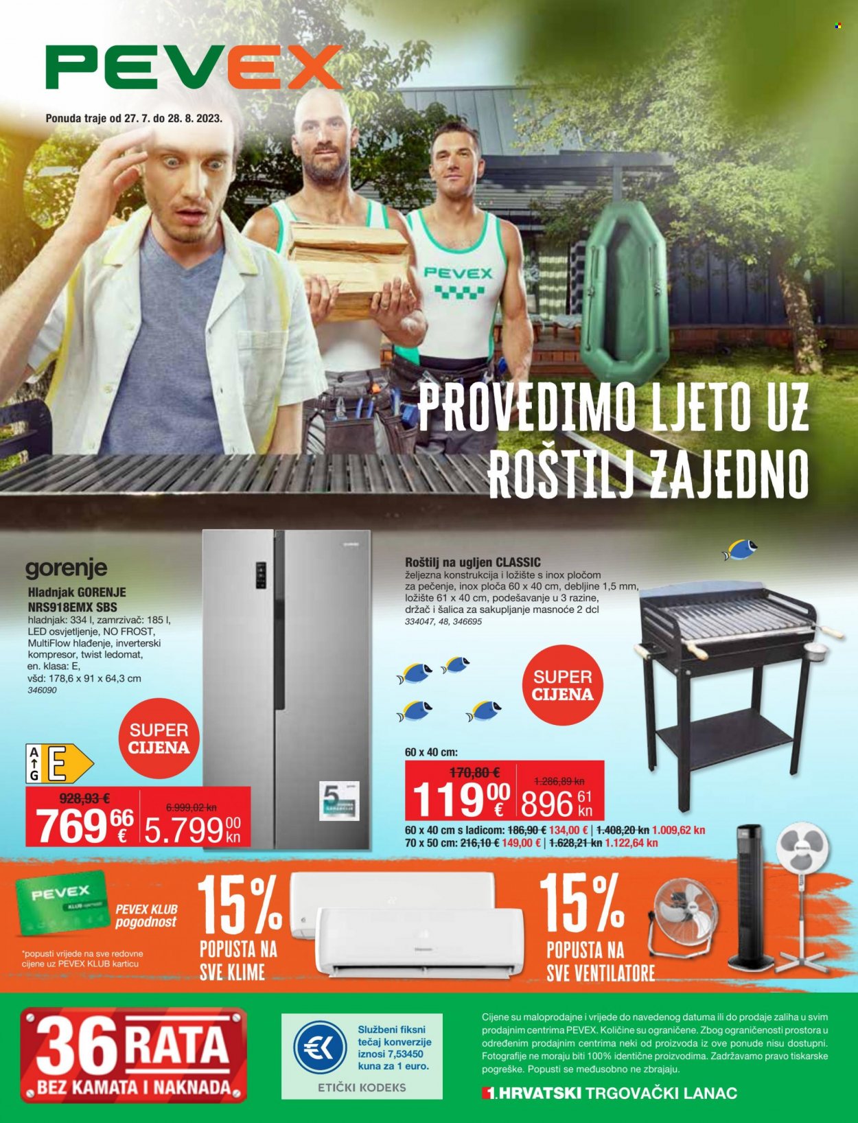 Pevex katalog - 27.07.2023. - 28.08.2023. Stranica 1